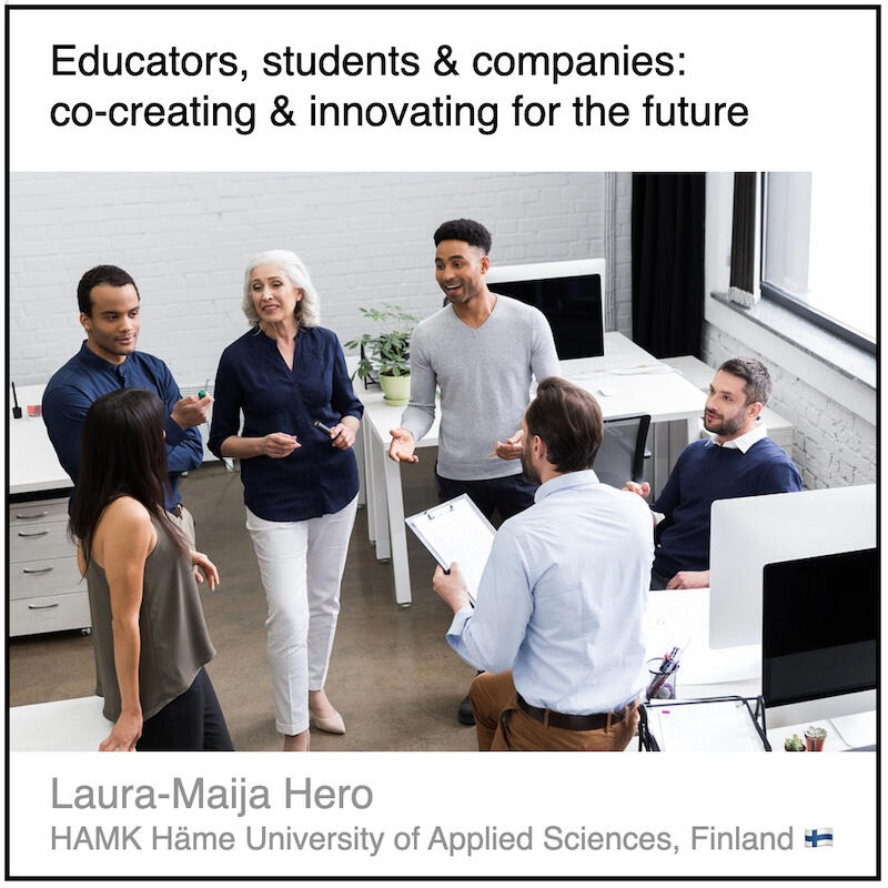 Express 8(2) Laura-Maija Hero Download PDF: Educators, students & companies: co-creating & innovating for the future by Laura-Maija Hero (HAMK Häme University of Applied Sciences, Finland).