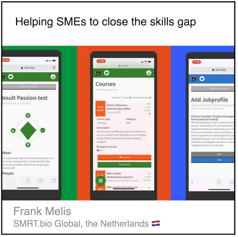 Download PDF: Helping SMEs to close the skills gap by Frank Melis (SMRT.bio Global, Netherlands).